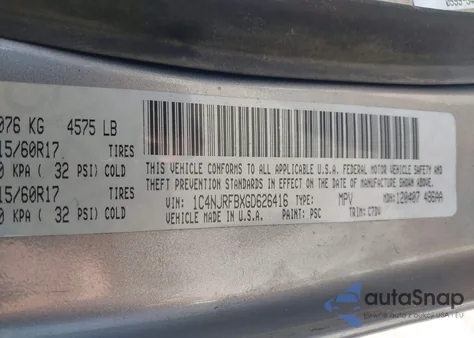 2016 Jeep Patriot Latitude from USA, damaged, VIN 1C4NJRFBXGD626416